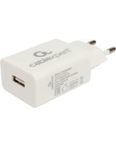 Зарядное устройство сетевое MP3A PC 38 10 5Вт 2 1A 1 порт USB белый пакет Cablexpert