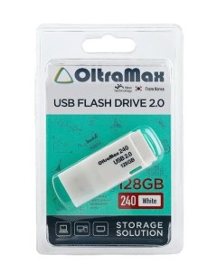 Накопитель USB 2 0 128GB OM 128GB 240 White 240 белый Oltramax