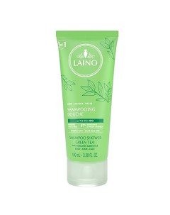 Шампунь для волос тела лица органический Зеленый чай 3в1 Laino Лэно 100мл Laboratoires gilbert