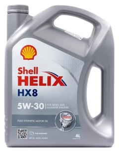 Масло моторное Helix HX8 Synthetic 5w30 синтетическое 4 л Shell
