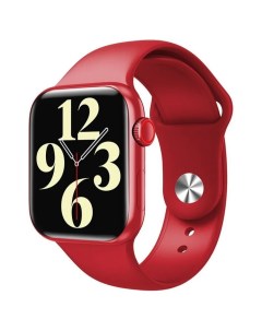 Смарт часы HW16 Red с сенсорным экраном 44mm цвет красный водонипроницаемые Nobrand
