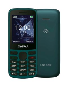 Мобильный телефон A250 Linx 128Mb зеленый A250 G Digma