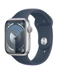 Смарт часы Watch S9 41mm BLue Silve Aluminium White M L Apple