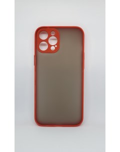 Противоударный красный матовый чехол для iPhone 12 ProMax Case