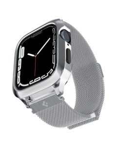 Ремешок для смарт часов MetalFit для Apple watch series 2 3 4 5 6 44 45 mm Spigen