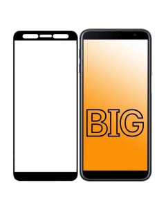 Защитное стекло для Samsung Galaxy A7 2018 с черной рамкой Big