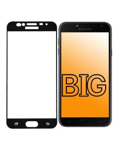 Защитное стекло для Samsung Galaxy J4 2018 с черной рамкой Big