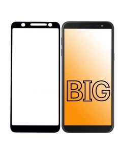 Защитное стекло для Samsung Galaxy J6 2018 с черной рамкой Big