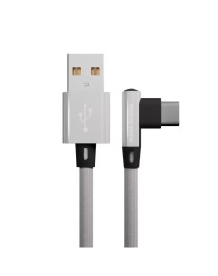 Дата кабель USB 2 1A для Type C K27a нейлон 1м White More choice