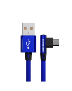 Дата кабель K27m USB 2 1A для micro USB нейлон 1м Blue More choice