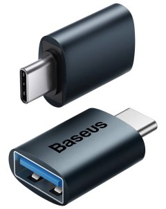 Адаптер переходник Ingenuity Series Mini OTG USB 3 1 to Type C Blue Baseus