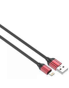 LS432 USB кабель Lightning 2m 2 4A медь 120 жил Нейлоновая оплетка Red Ldnio