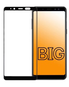 Защитное стекло для Samsung Galaxy A6 2018 с черной рамкой Big