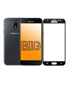 Защитное стекло для Samsung Galaxy J3 2017 с черной рамкой Big