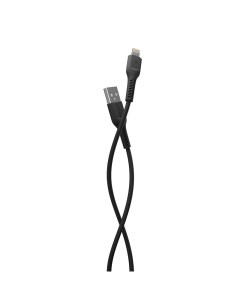 Дата кабель K16i USB 2 0A для Lightning 8 pin TPE 1м Black More choice