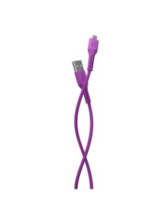 Дата кабель K16m USB 2 0A для micro USB TPE 1м Purple More choice