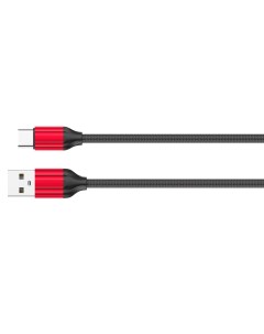 LS431 USB кабель Type C 1m 2 4A медь 86 жил Нейлоновая оплетка Red Ldnio