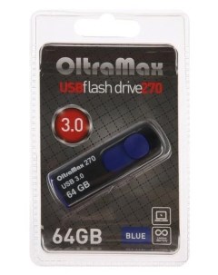 Флешка 64 ГБ синий OM 64GB 270 Blue Oltramax