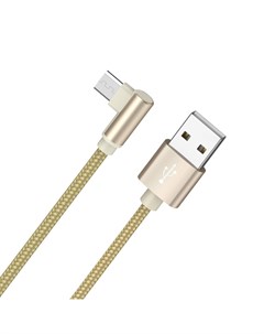 Дата кабель BX26 USB Micro USB нейлон 2 4A 1 м Gold Borofone