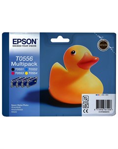 Картридж для струйного принтера C13T05564010 цветной оригинал Epson