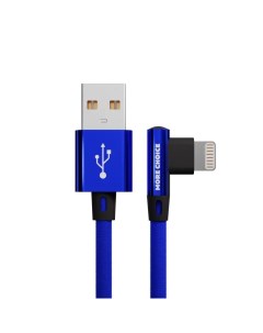 Дата кабель K27i USB 2 1A для Lightning 8 pin нейлон 1м Blue More choice