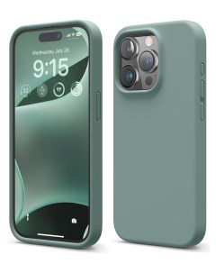 Чехол для iPhone 15 Pro Max Soft silicone Midnight Green Elago