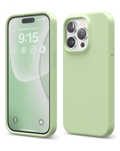 Чехол для iPhone 15 Pro Soft silicone Pastel Green Elago