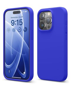 Чехол для iPhone 15 Pro Max Soft silicone Cobalt Blue Elago