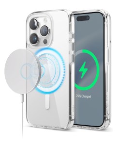 Чехол для iPhone 15 Pro с MagSafe Clear White Elago