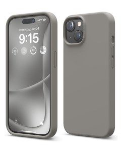 Чехол для iPhone 15 Plus Soft silicone Medium Gray Elago