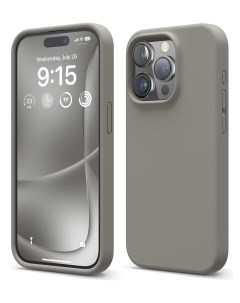 Чехол для iPhone 15 Pro Max Soft silicone Medium Gray Elago