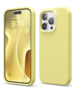 Чехол для iPhone 15 Pro Max Soft silicone Yellow Elago