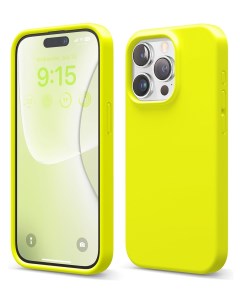 Чехол для iPhone 15 Pro Max Soft silicone Neon Yellow Elago