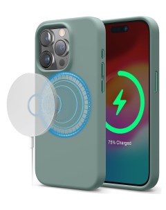 Чехол для iPhone 15 Pro с MagSafe Midnight Green Elago