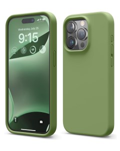 Чехол для iPhone 15 Pro Soft silicone Cedar Green Elago