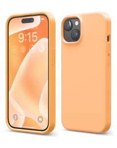 Чехол для iPhone 15 Plus Soft silicone Orange Elago