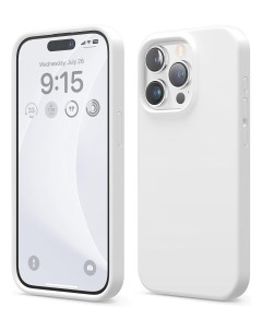 Чехол для iPhone 15 Pro Max Soft silicone White Elago