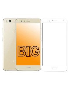 Защитное стекло для Huawei P10 Lite с белой рамкой Big