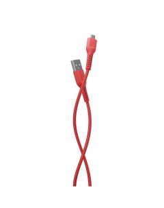Дата кабель K16m USB 2 0A для micro USB TPE 1м Red More choice