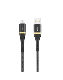 Кабель Elite Cable ED 102 USB Micro USB 2 4A 1 2m Black Wiwu