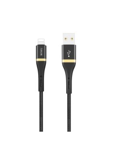 Кабель Elite Cable ED 100 USB Lightning 2 4A 1 2m Black Wiwu