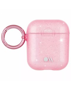 Чехол Hook Ups Sheer Crystal для AirPods розовый Case-mate