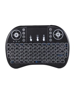 Беспроводная игровая клавиатура mini i8 Black Rii
