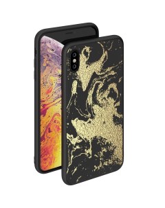Чехол для Apple iPhone XS Max Glass Case золотой Deppa