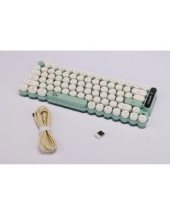 Проводная беспроводная игровая клавиатура KBW 9 White Blue Green Gembird