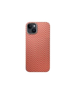 Чехол Keivlar для iPhone 15 арамид кевлар ударопрочный ультратонкий Красная волна Kzdoo
