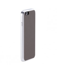 Чехол для Apple iPhone 6 AluFrame Leather серый Just mobile