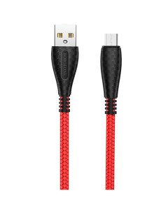 Кабель USB 2 0 A m micro USB 2 0 B m 1м BX38 Cool Красный Borofone