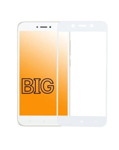 Защитное стекло для Xiaomi Redmi Note 4X с белой рамкой Big