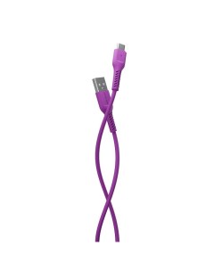 Дата кабель K16a USB 2 0A для Type C TPE 1м Purple More choice